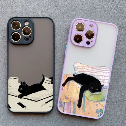 Funny Cat Phone Case for iPhone 17 16 15 14 13 12 11 X Shockproof