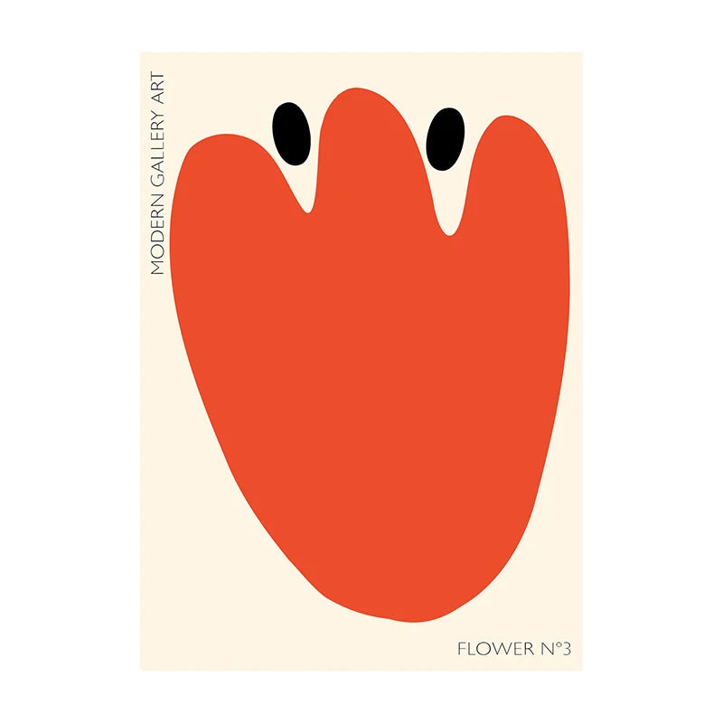 Minimalist Botanical Leaf Art Poster – Matisse-Inspired Wall Decor