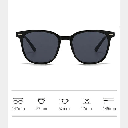 Vintage Square Sunglasses – Unisex Retro Rectangle Shades