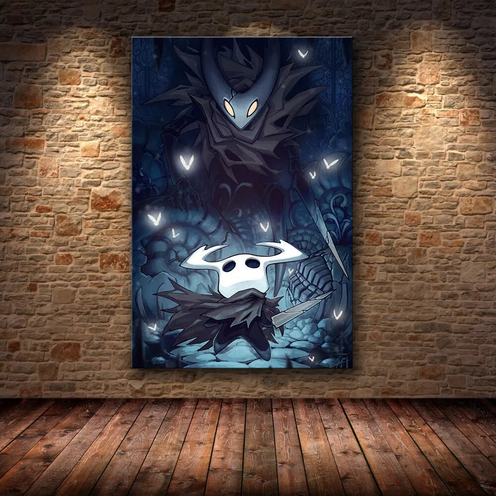 Hollow Knight Hornet Canvas Poster – Video Game Wall Art Print