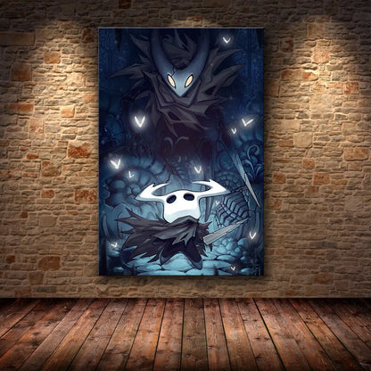 Hollow Knight Hornet Canvas Poster – Video Game Wall Art Print