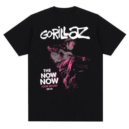 Gorillaz Graphic T-Shirt – 90s Punk Rock Band Tee Unisex