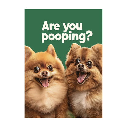 Funny Cow Poster – Are You Pooping? Farm Animal Bathroom Art