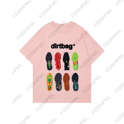 Dirtbag Sneaker Sole Graphic T-Shirt – Men's Y2K Streetwear Cotton Tee