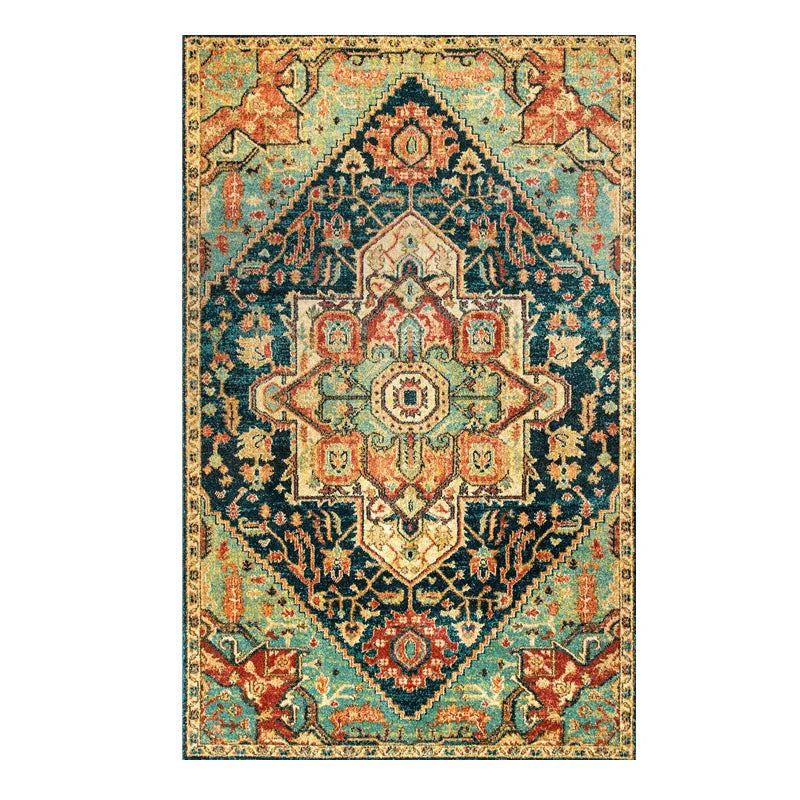 Persian Retro Area Rug – Washable Foldable Cashmere-Feel Carpet