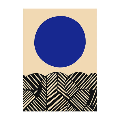 Mid-Century Modern Wall Art Poster – Retro Abstract Geometric Print