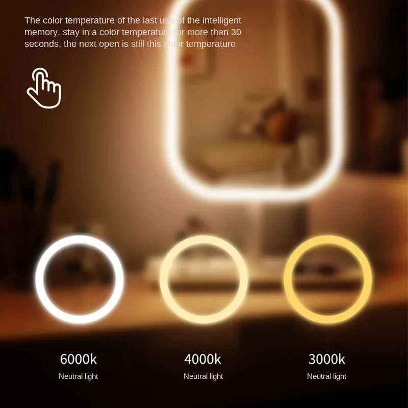 Touch Control LED Vanity Makeup Mirror