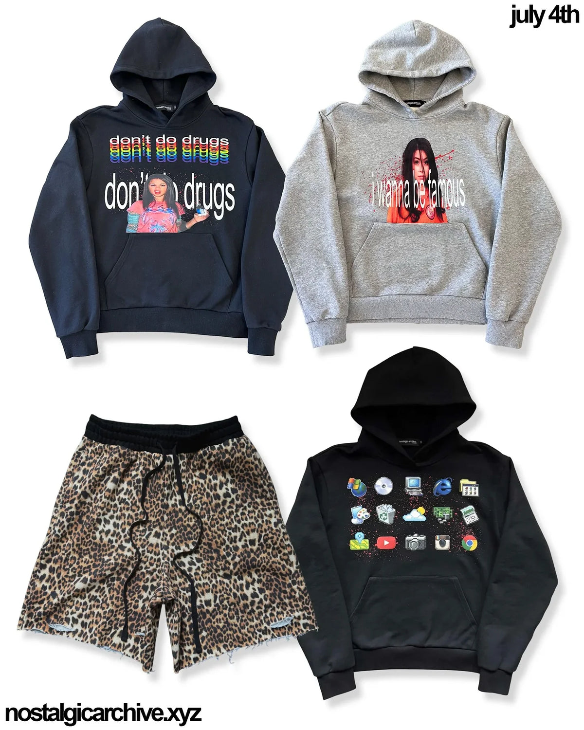 Graphic Slogan Oversized Hoodie – Y2K Grunge Streetwear Women