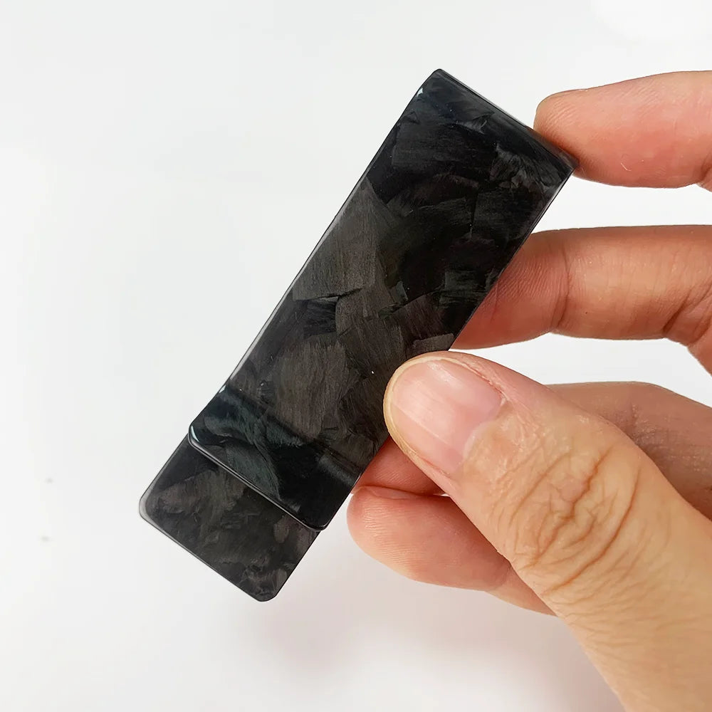 Real Carbon Fiber Money Clip with Card Holder – 22mm