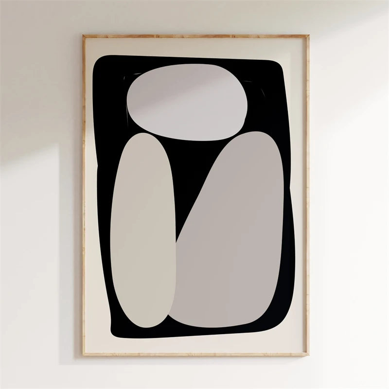 Minimalist Abstract Geometric Canvas Wall Art Poster
