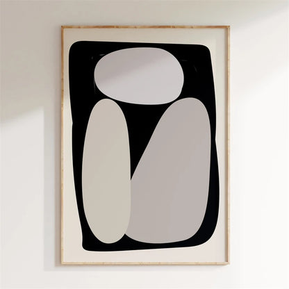 Minimalist Abstract Geometric Canvas Wall Art Poster