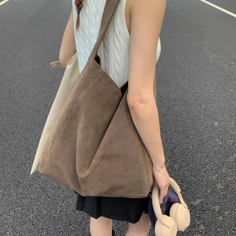 Trendy Casual Soft Textile Women's Shoulder Bag