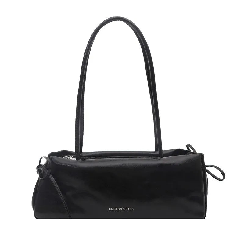 French Elegant Korean Bow Decoration Pu High-quality Square Bag