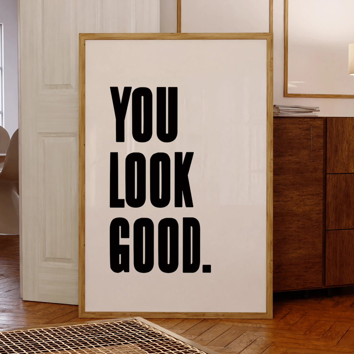 You Look Good Canvas Wall Art – Motivational Poster Print