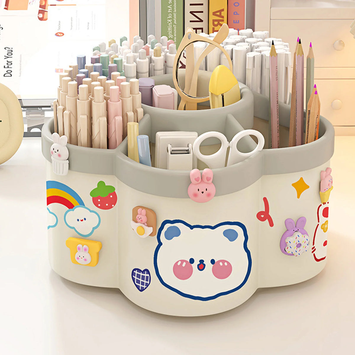 Rotating Pen Holder Desk Organizer