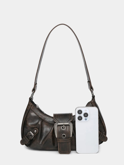 Maillard Y2K Vintage Leather Shoulder Bag