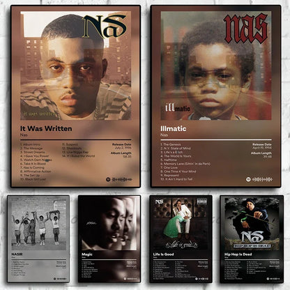 Nas Stillmatic Album Cover Poster – Hip Hop Wall Art Print