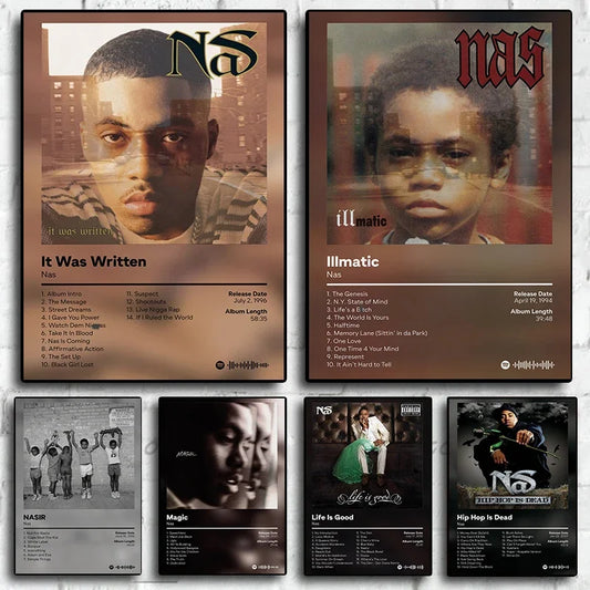 Nas Stillmatic Album Cover Poster – Hip Hop Wall Art Print