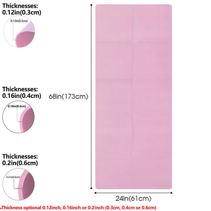 Non Slip Yoga Mat For Pilates Home Gym Workout