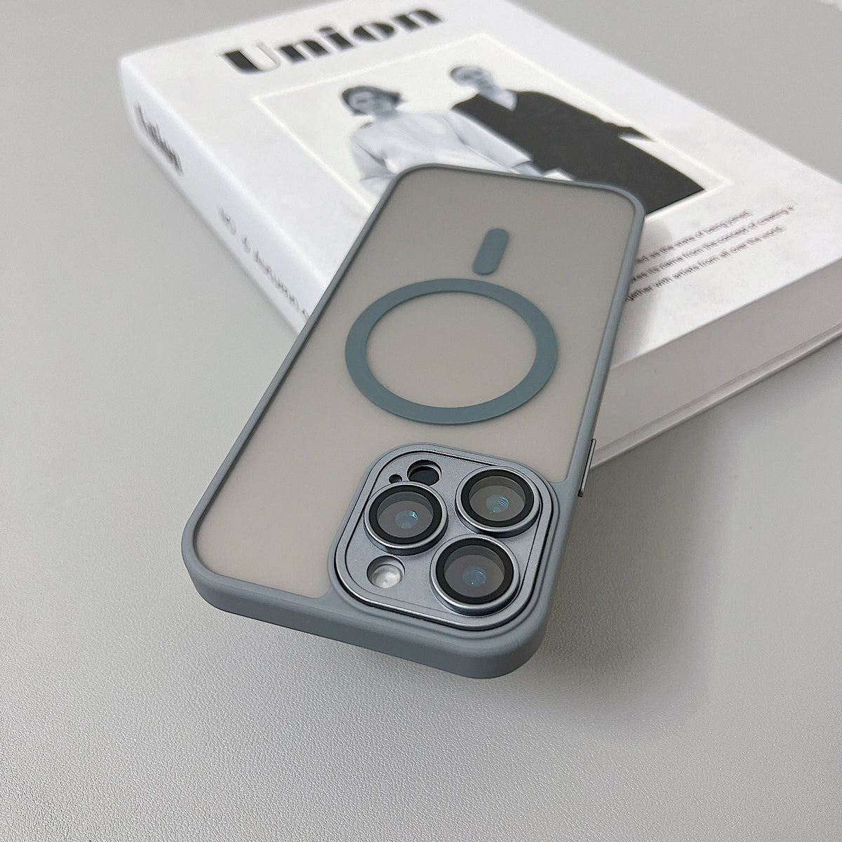 MagSafe iPhone Case Matte Translucent Armor Shockproof Cover