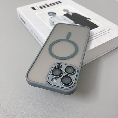 MagSafe iPhone Case Matte Translucent Armor Shockproof Cover