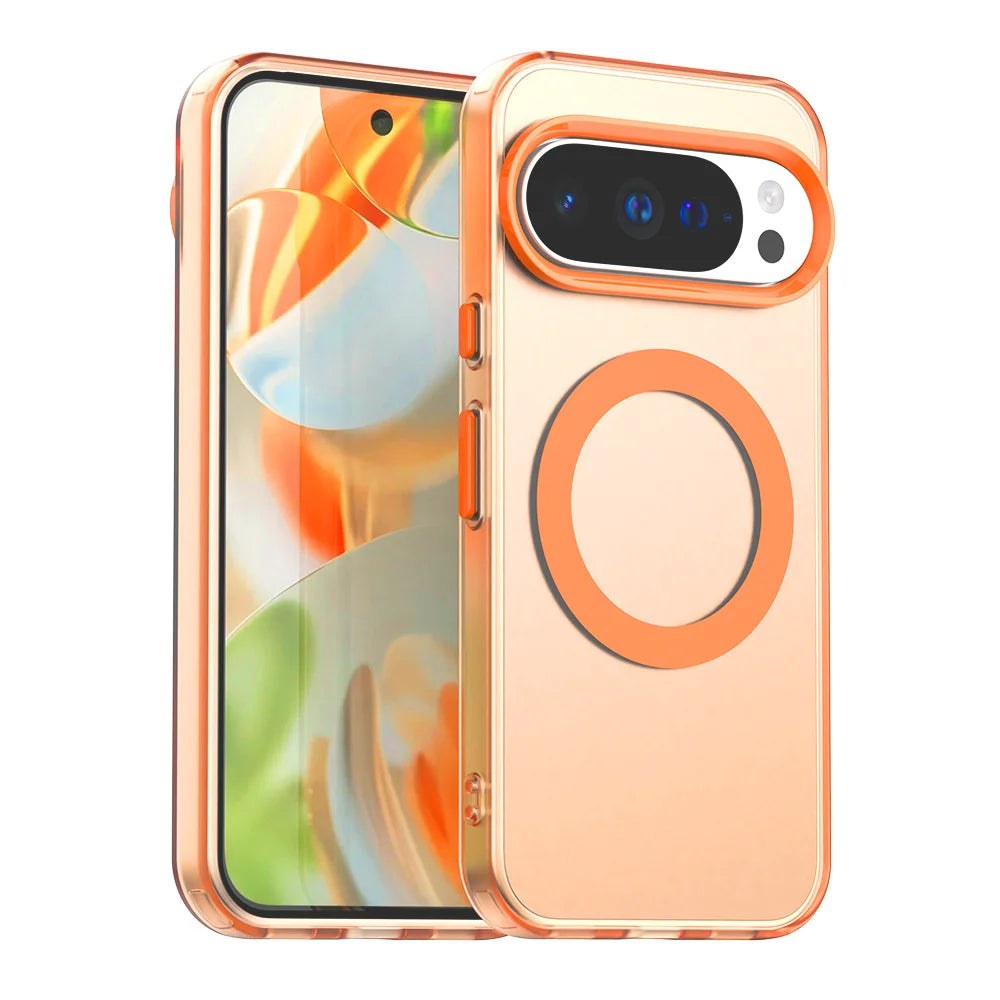 Candy Clear MagSafe Google Pixel Case – Shockproof Slim Bumper