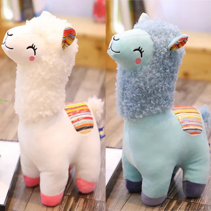 Smile Alpaca Llama Plush Pillow 25cm