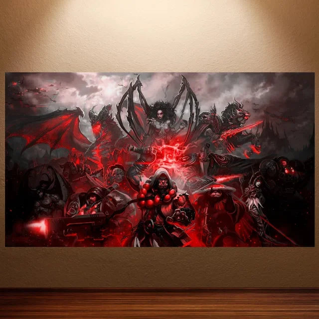 World of Warcraft Canvas Poster – Retro Game Wall Art Decor