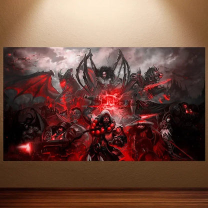 World of Warcraft Canvas Poster – Retro Game Wall Art Decor