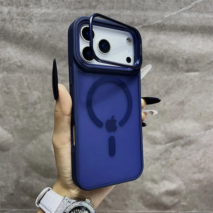 MagSafe Matte iPhone Case with Flip Camera Stand & Holder