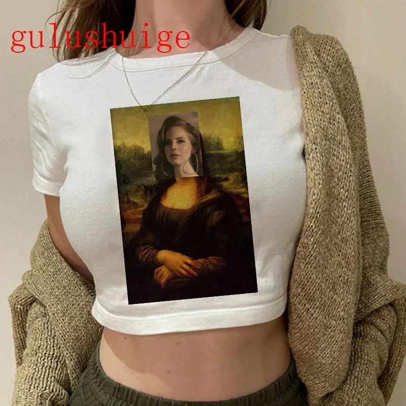 Lana Del Rey Ultraviolence Graphic Crop Top – Women's Vintage Short Sleeve Tee
