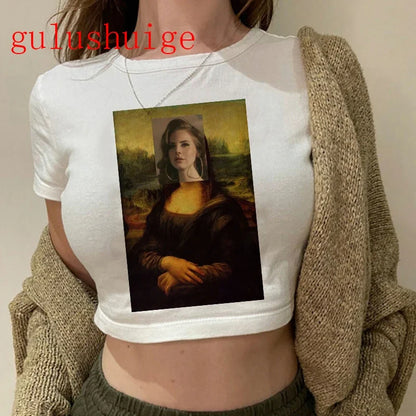 Lana Del Rey Ultraviolence Graphic Crop Top – Women's Vintage Short Sleeve Tee