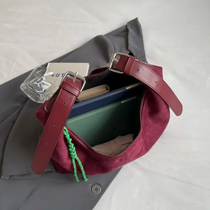PU Leather Hobo Shoulder Bag – Women's Y2K Korean Style Handbag