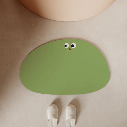 Cute Cartoon Bathroom Mat – Absorbent Non-Slip Diatomite Floor Mat