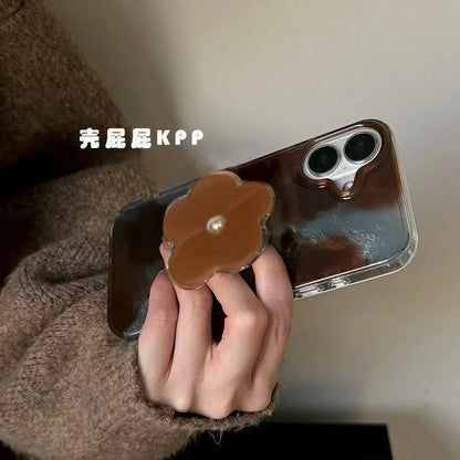 Flower Grip Tok Phone Case with Gradient Overlay & Lustre Lining