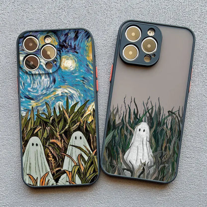 Ghost iPhone Case – Shockproof Cute Strawberry Garden Design