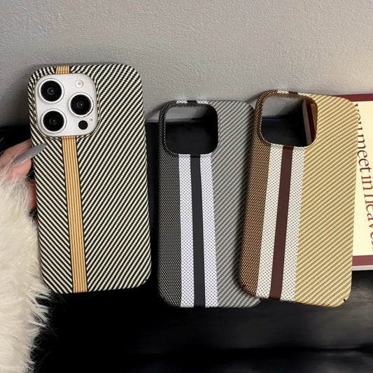 Carbon Fiber Glitter iPhone Case – Luxury Sparkle Cover