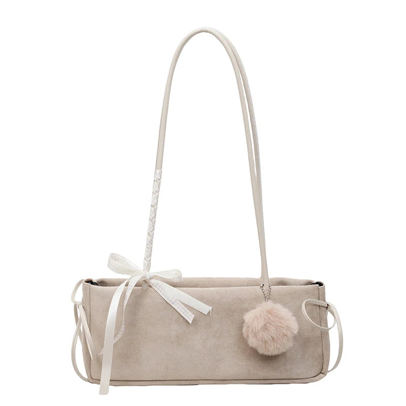 PU Leather Tote Bag – Retro Underarm Shoulder Bag for Women