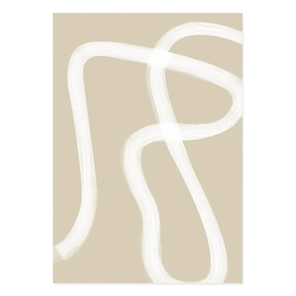 Matisse Boho Abstract Wall Art Poster – Minimalist Line Figure Print