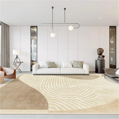 Nordic Abstract Area Rug – Large Living Room Carpet, Anti-Slip, Modern Luxury
