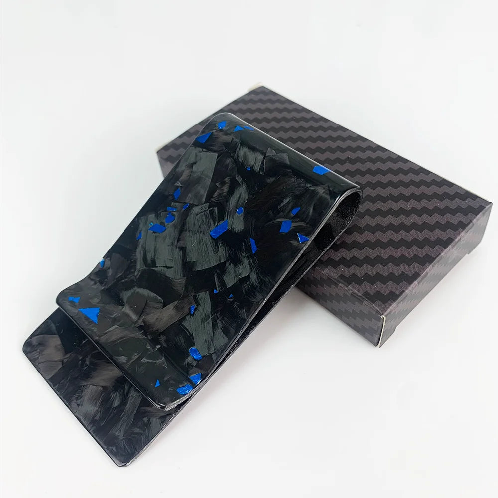 Forged Carbon Fiber Money Clip with Card Holder – 38mm Slim