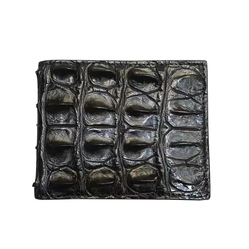 Crocodile Genuine Leather Bifold Wallet for Men