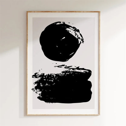 Minimalist Abstract Geometric Canvas Wall Art Poster