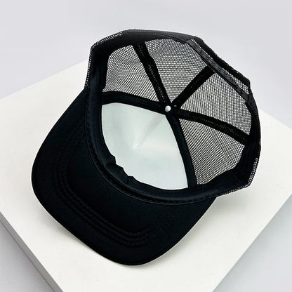 Graphic Print Mesh Trucker Hat Breathable Baseball Cap