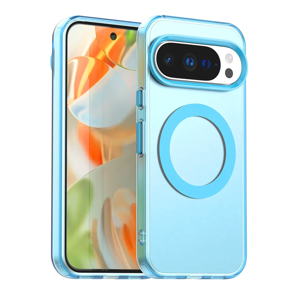 Candy Clear MagSafe Google Pixel Case – Shockproof Slim Bumper