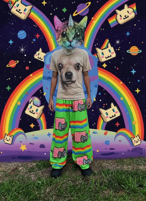 Nyan Cat Baggy Sweatpants Y2K Streetwear Hip Hop Graphic Pants