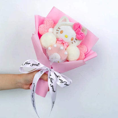 Hello Kitty Plush Bouquet Rose Flower Gift