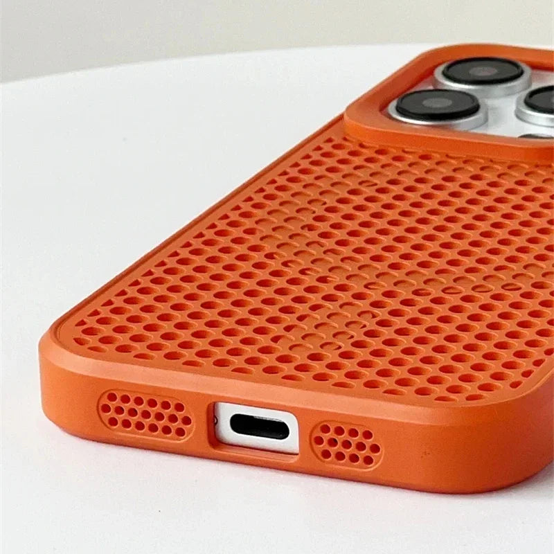 Cooling MagSafe Mesh iPhone Case – Heat Dissipation Breathable Cover