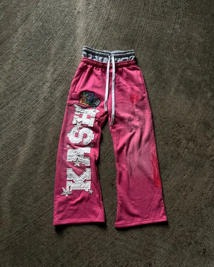 Y2K Gothic Harajuku Sweatpants – Loose Casual Pants with Letter Patch