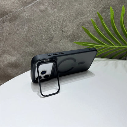 MagSafe Matte iPhone Case with Flip Camera Stand & Holder